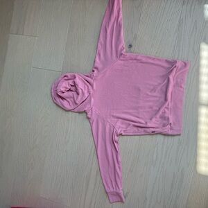 Kyte Baby Ribbed Hoodie in Apple Blossom 4T